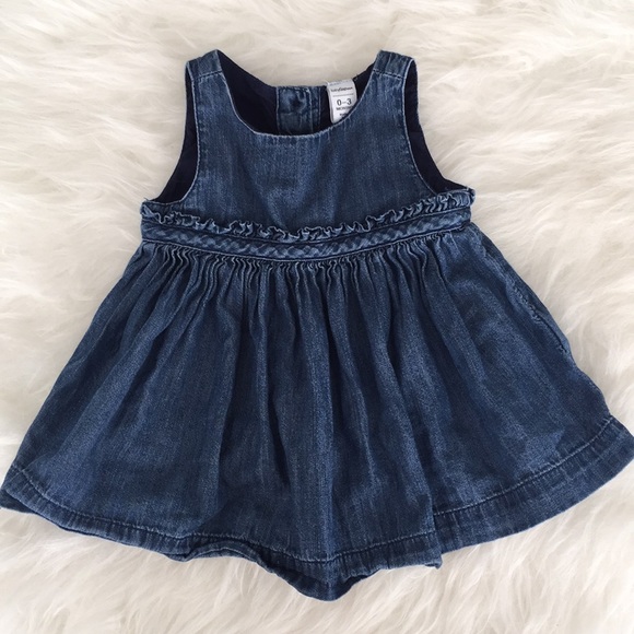 infant jean dress